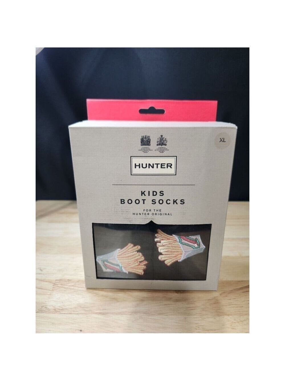 Hunter Boot Blavk fries kids sock XL